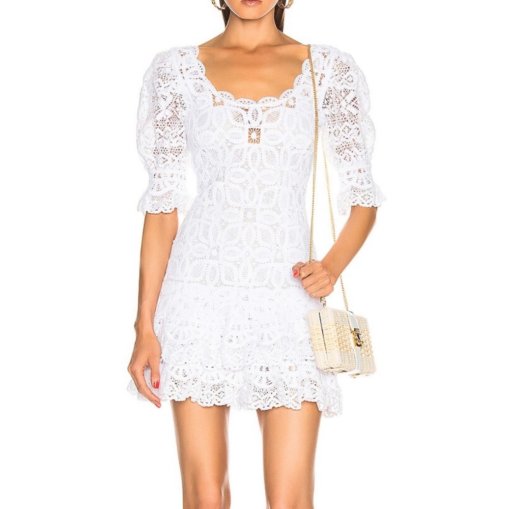 Jonathan Simkhai Crochet Lace Mini Dress